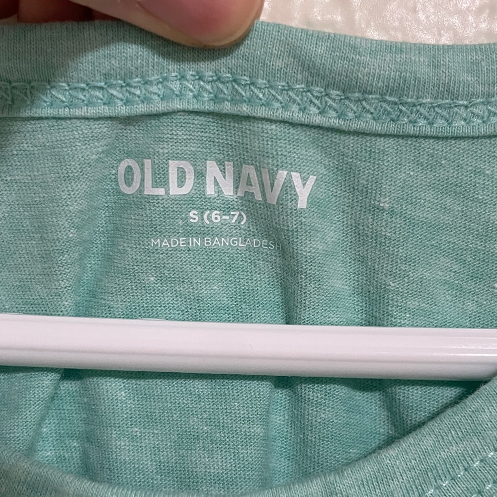 Old Navy Kids Teal Green Tank Top with Popsicle Graphic - Picture 2 of 6